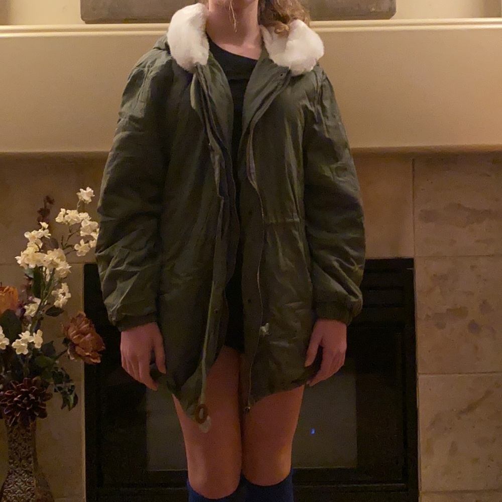 Hooded Drawstring Jacket - Picture 7 of 10
